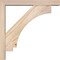 Ekena Millwork Imperial Block Smooth Bracket w/ Offset Brace, Douglas Fir, 3 1/2"W x 18"D x 18"H BKT0402X18X18IMP05SDF - alternate 2